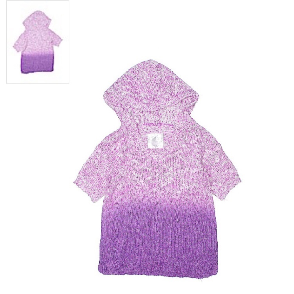 (SOLD) Justice Purple Ombré Hooded Sweater